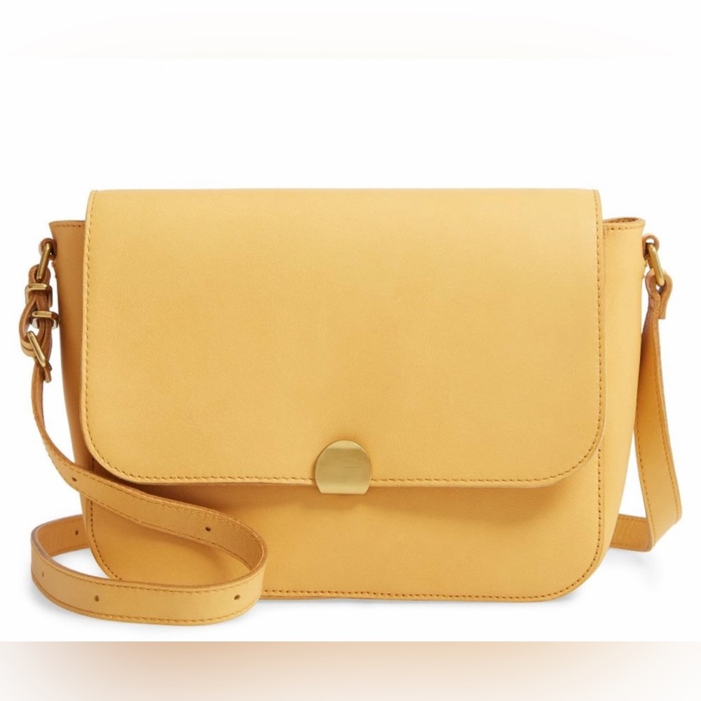 MADEWELL | Abroad Leather Shoulder Bag - Nectar Gold